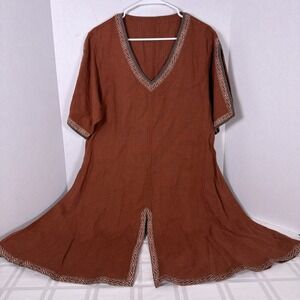 Medieval Renaissance Shirt Tunic Top. Short Sleeve. One Size.